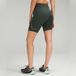 Lululemon Base Pace High-Rise Reflective Short 8" *Smoked Spruce sz 4